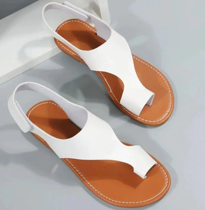 Zomerse Sandalen Comfortabel Leer Bruin