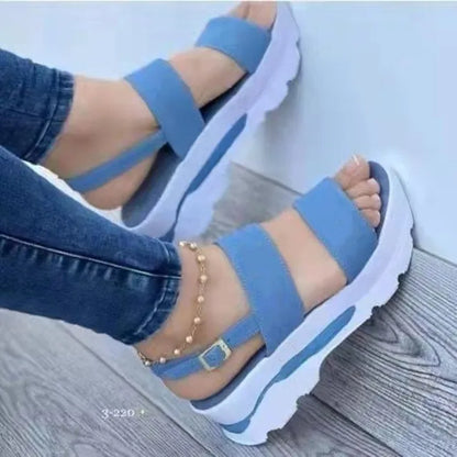 Zomer Sandalen Dames Sleehak Comfortabel