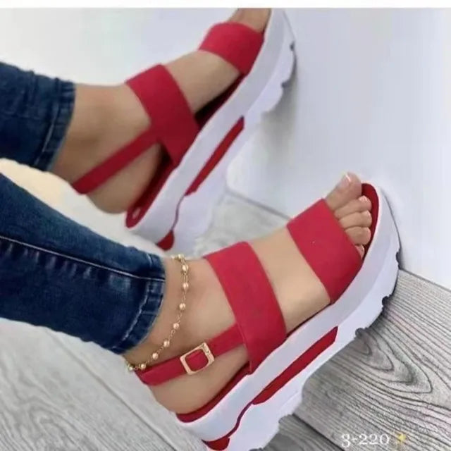 Zomer Sandalen Dames Sleehak Comfortabel