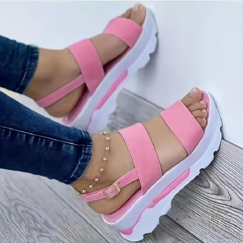 Zomer Sandalen Dames Sleehak Comfortabel