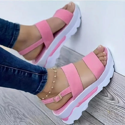 Zomer Sandalen Dames Sleehak Comfortabel