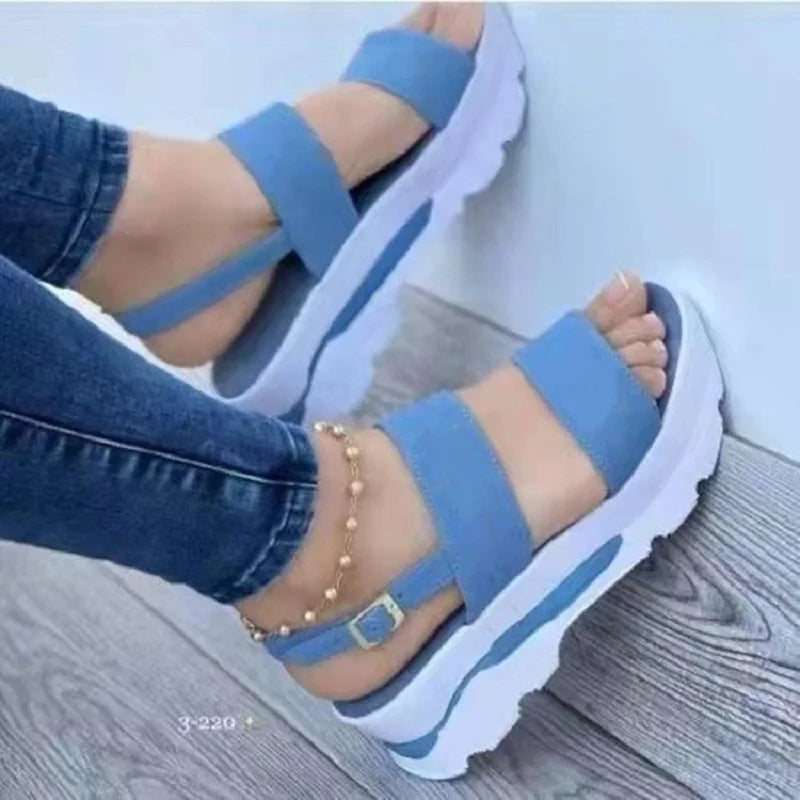 Zomer Sandalen Dames Sleehak Comfortabel
