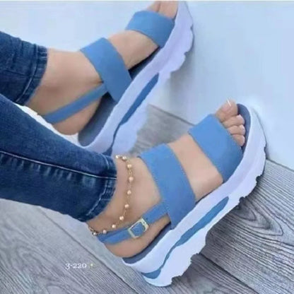 Zomer Sandalen Dames Sleehak Comfortabel