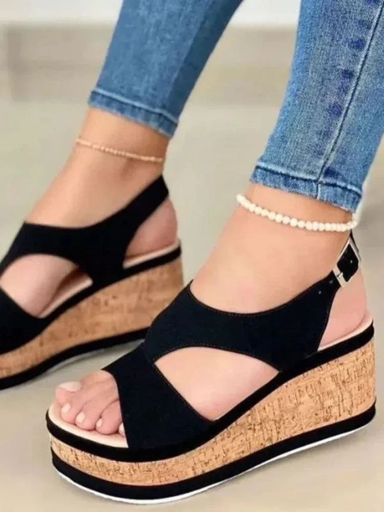 Hoge Hak Sandalen Zomer Plateauzool Dames