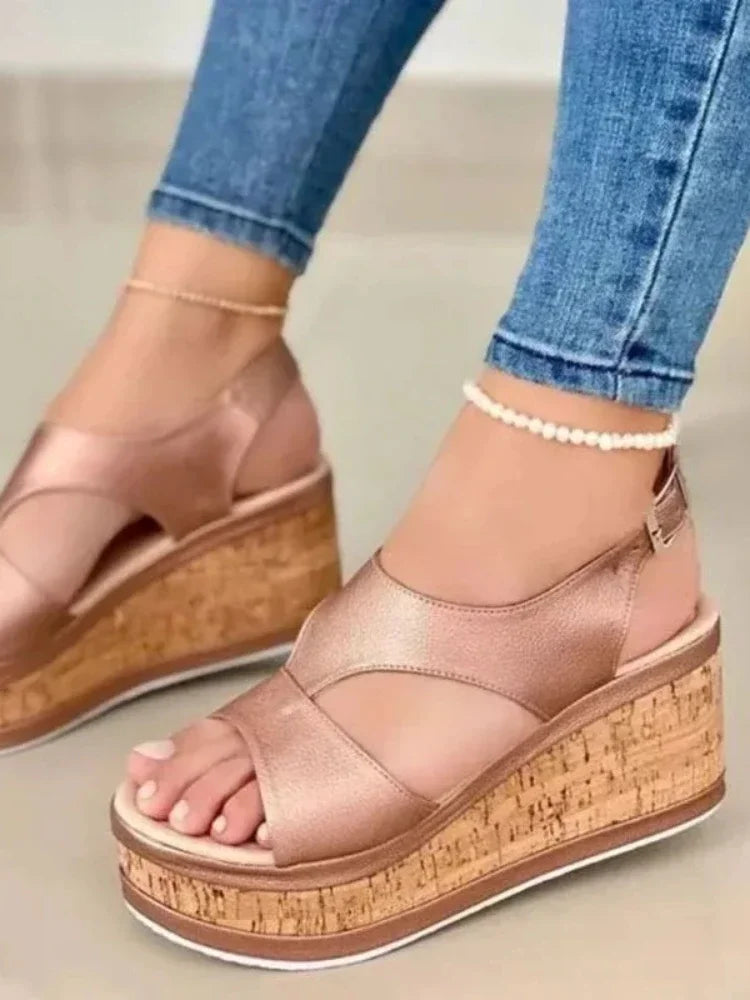 Hoge Hak Sandalen Zomer Plateauzool Dames