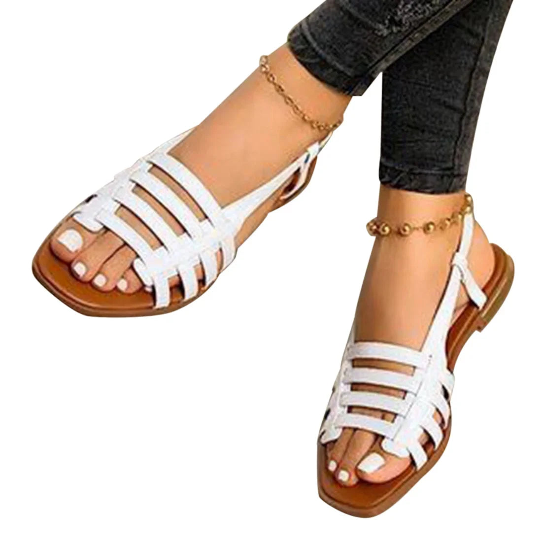 Vrouwelijke Gladiator Sandalen Romeinse Stijl