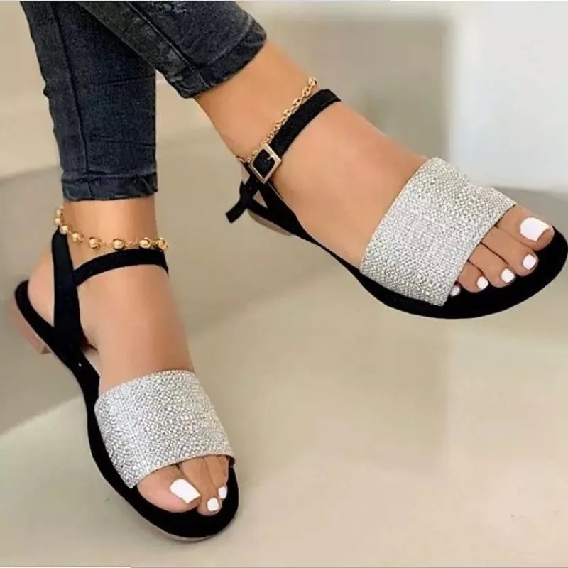 Dames Sandalen 2024 Hoge Kwaliteit Elegante Gesp