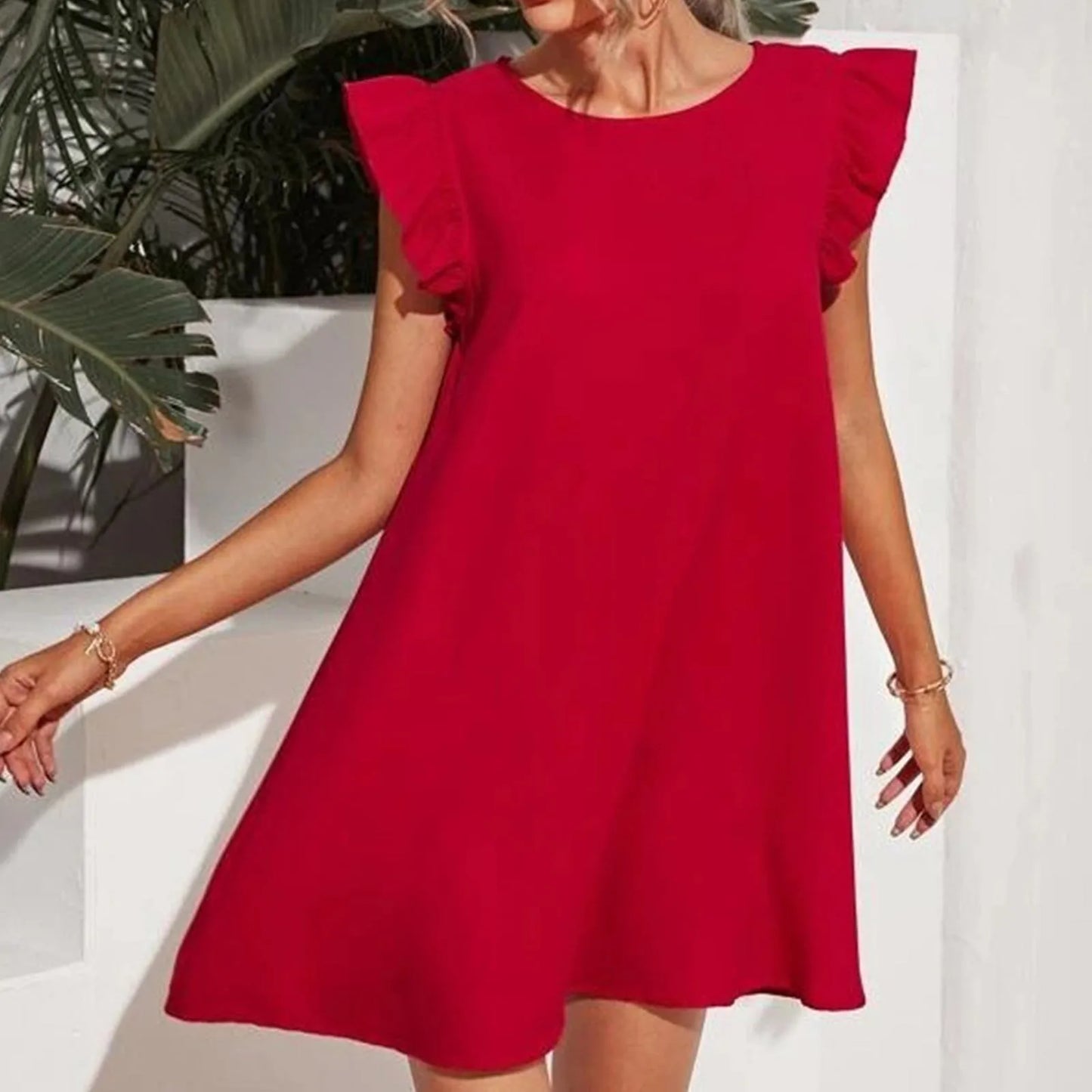 Dames Zomerjurk Trendy Lente Mode Jurk Zwart/Wit