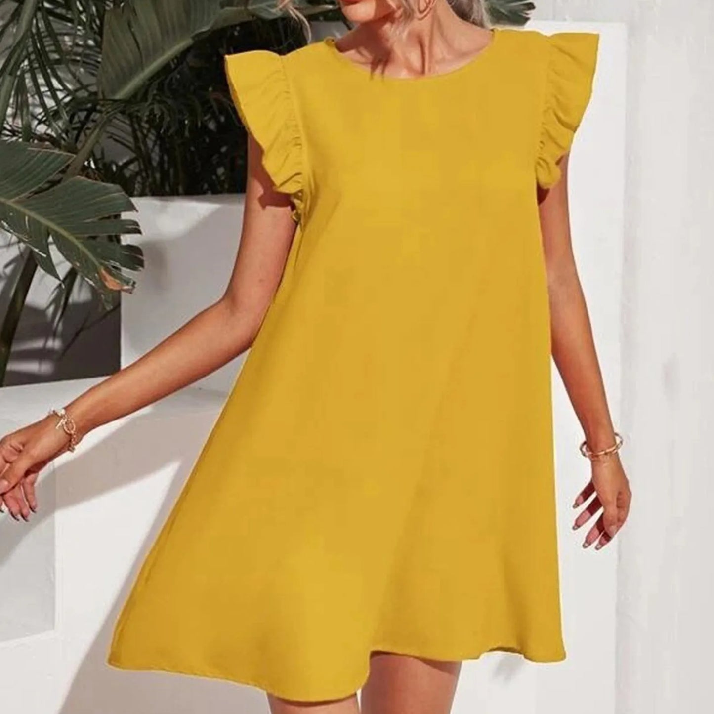 Dames Zomerjurk Trendy Lente Mode Jurk Zwart/Wit
