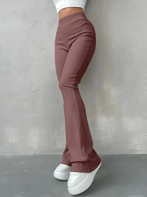 Hoge Taille Broek Slank en Comfortabel