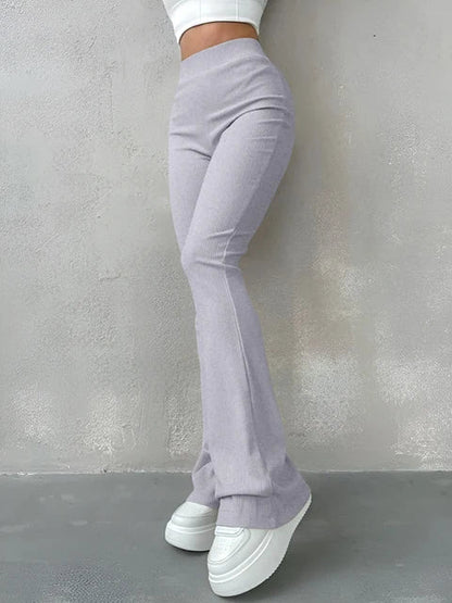 Hoge Taille Broek Slank en Comfortabel
