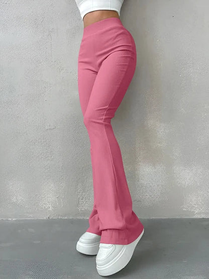 Hoge Taille Broek Slank en Comfortabel