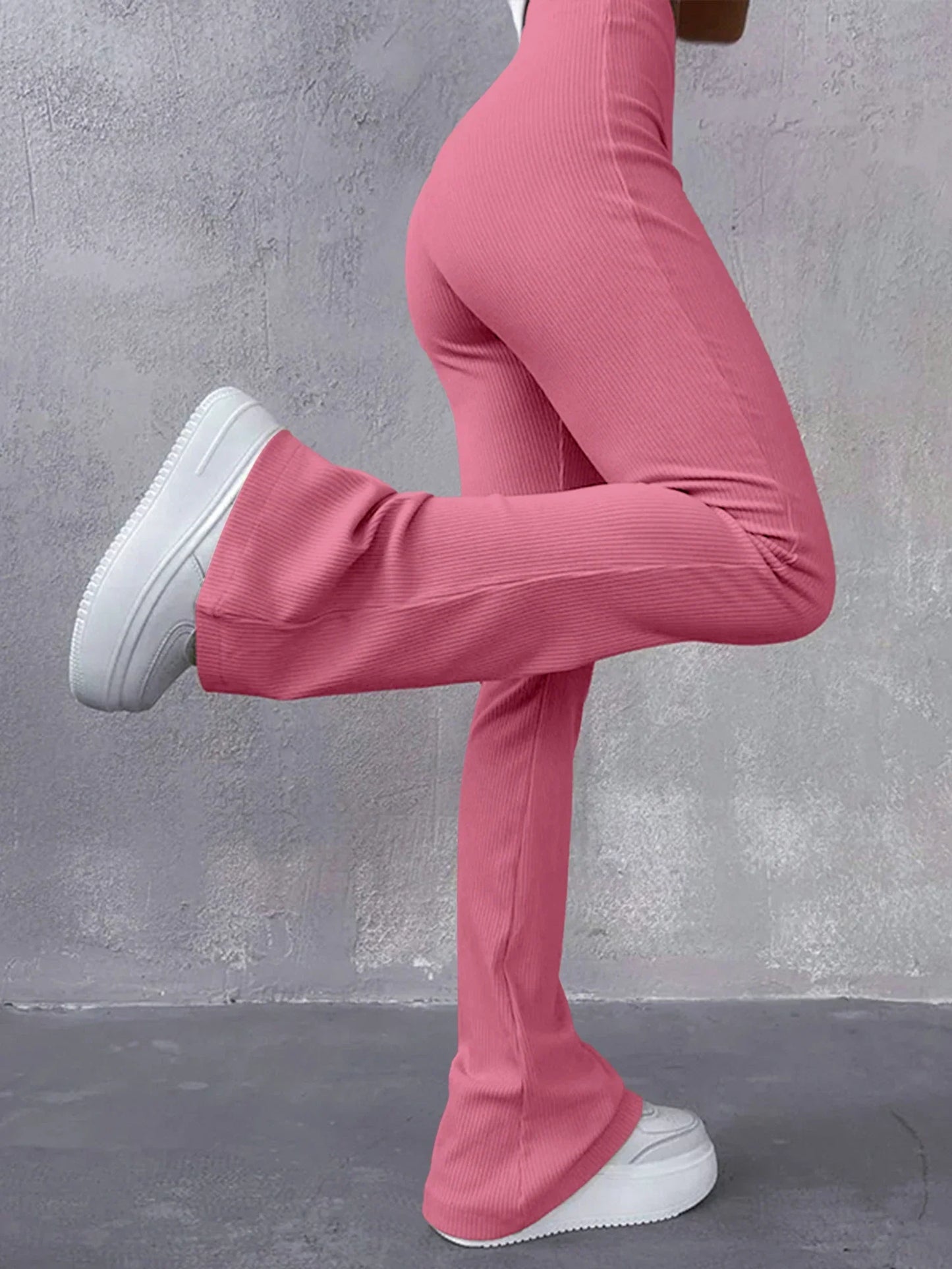 Hoge Taille Broek Slank en Comfortabel