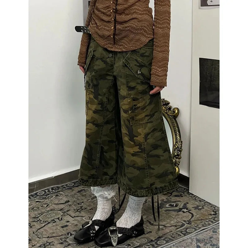 Vrouwelijke Camouflage Korte Broek Sportief Model