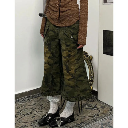 Vrouwelijke Camouflage Korte Broek Sportief Model