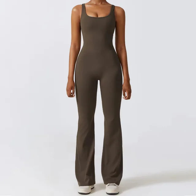 Dames Jumpsuit Racerback Stretch Elegante Zomerjurk