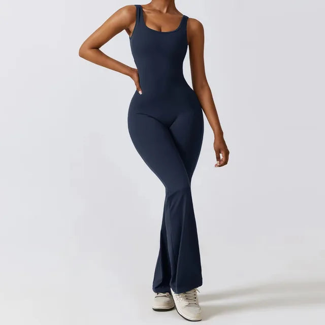Dames Jumpsuit Racerback Stretch Elegante Zomerjurk