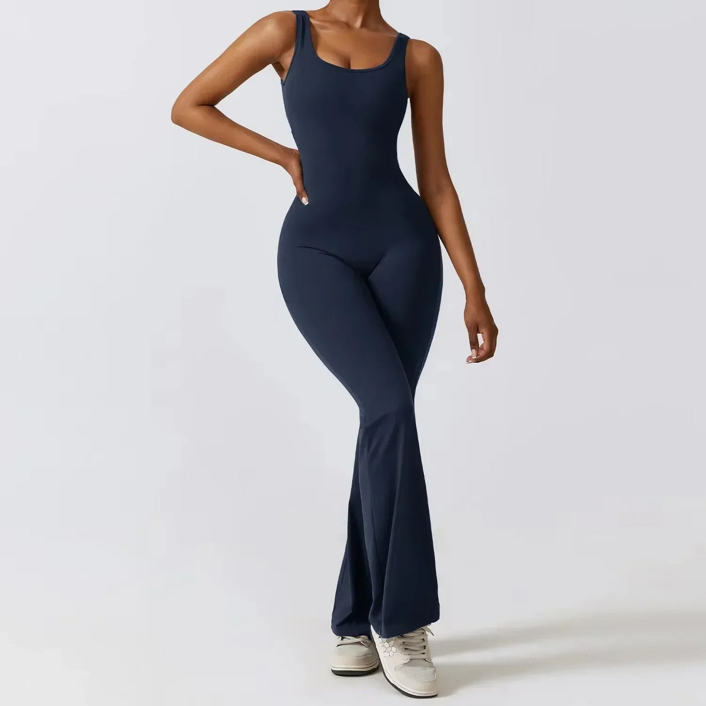 Vrouwelijke Yoga Overall Stretch met Lendensteun voor Yoga en Pilates