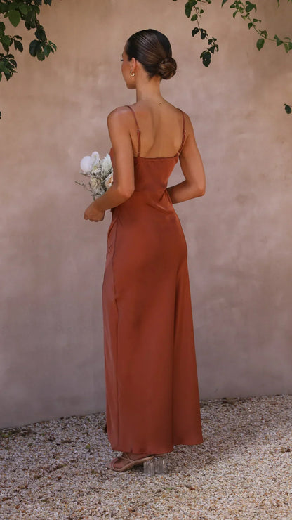 Dames Squareneck Maxi Gast Trouwjurk - Julie