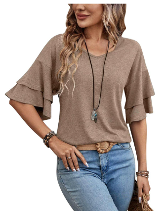 Dames Top Zomerjurk Katoen Stijlvolle Vrouwelijke Kleding