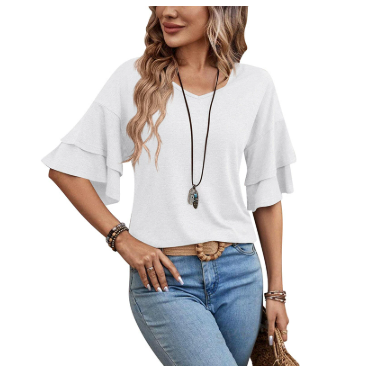 Dames Top Zomerjurk Katoen Stijlvolle Vrouwelijke Kleding