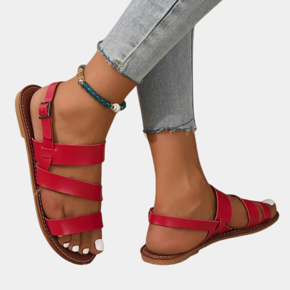 Dames Strand Slide Sandalen - Sara