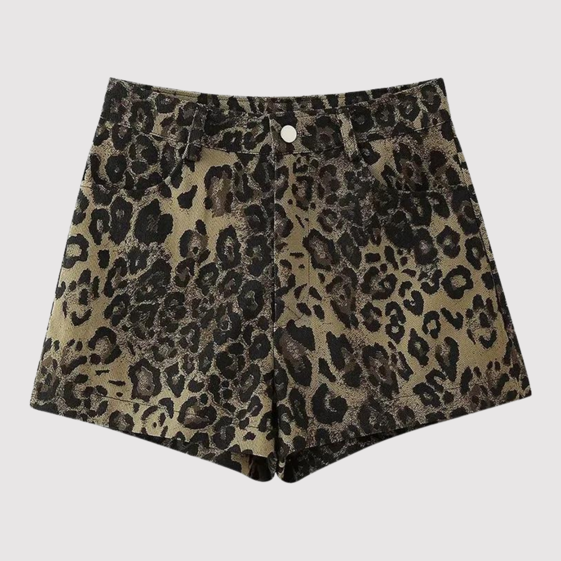 Dames Shorts Leopardprint Stretch Zomerbroek - StudioMarella