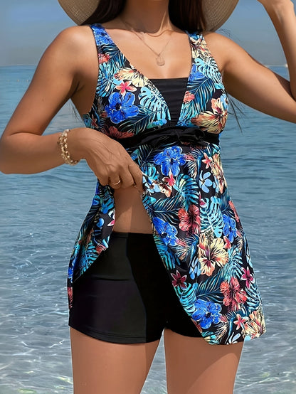 Dames Badpak Tankini Gestreept Tweedelig Zwemkleding - StudioMarella