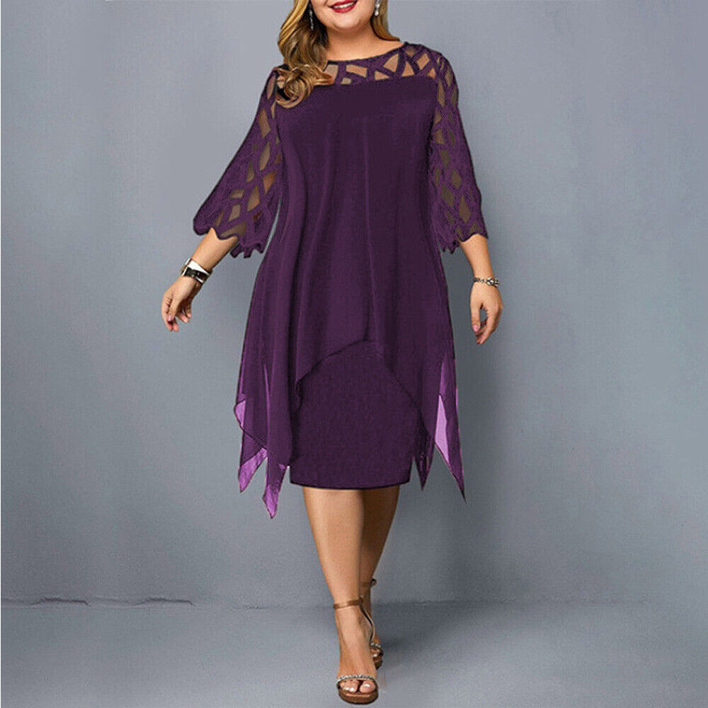 Dames Zomerjurk Midi Losse Vrouwenjurk Elise