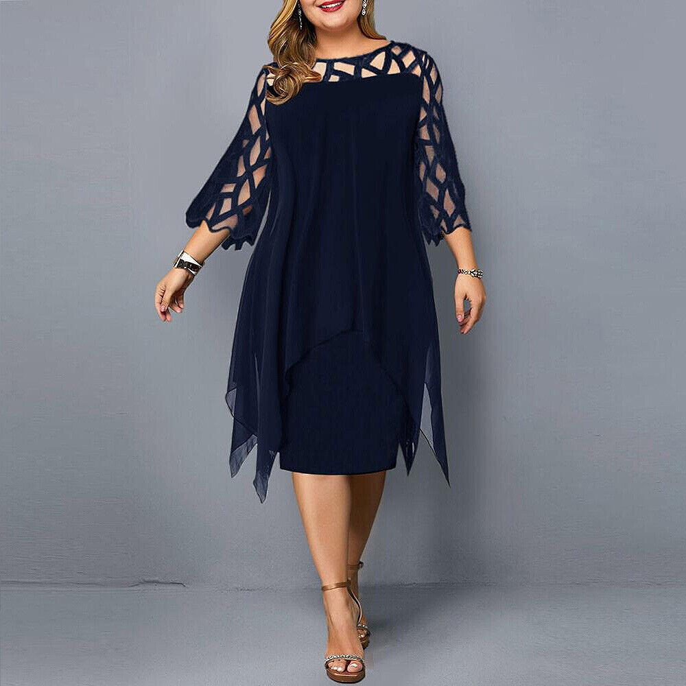 Dames Zomerjurk Midi Losse Vrouwenjurk Elise - StudioMarella