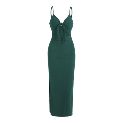 Dames Zomerjurk Maxi V Hals Jurk Bloemendesign