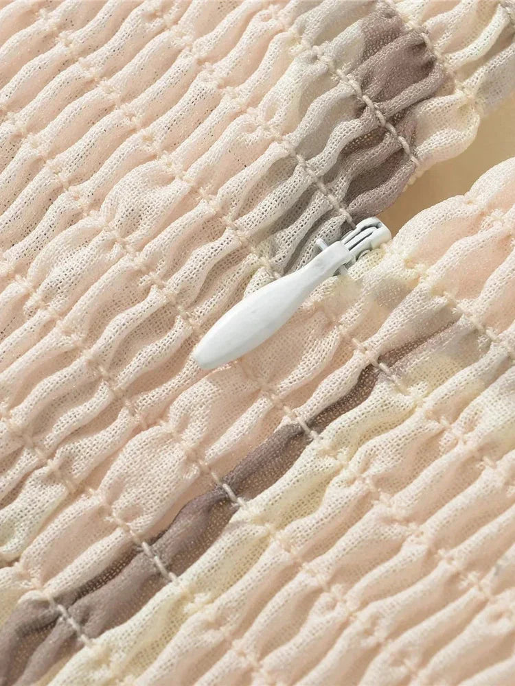 Zomerjurk Asymmetrisch Geplooid voor Vrouw Vakantie
