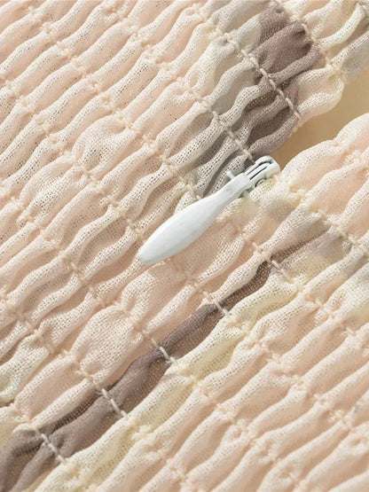 Zomerjurk Asymmetrisch Geplooid voor Vrouw Vakantie