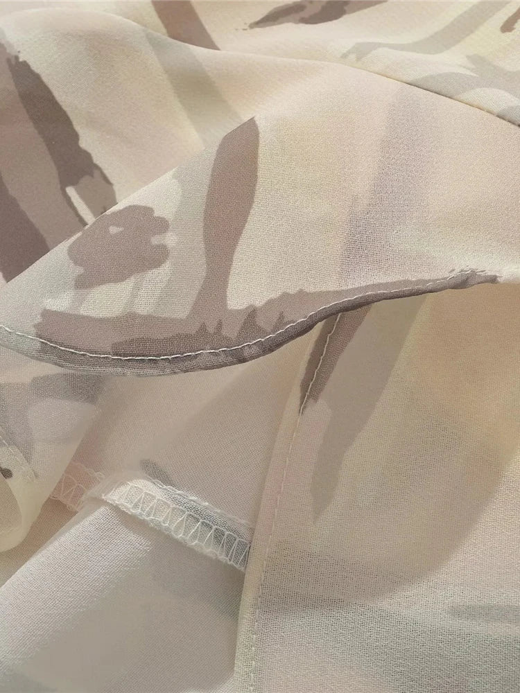 Zomerjurk Asymmetrisch Geplooid voor Vrouw Vakantie