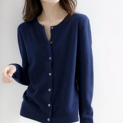 Dames Cardigan Cashmere Zacht met Knopen