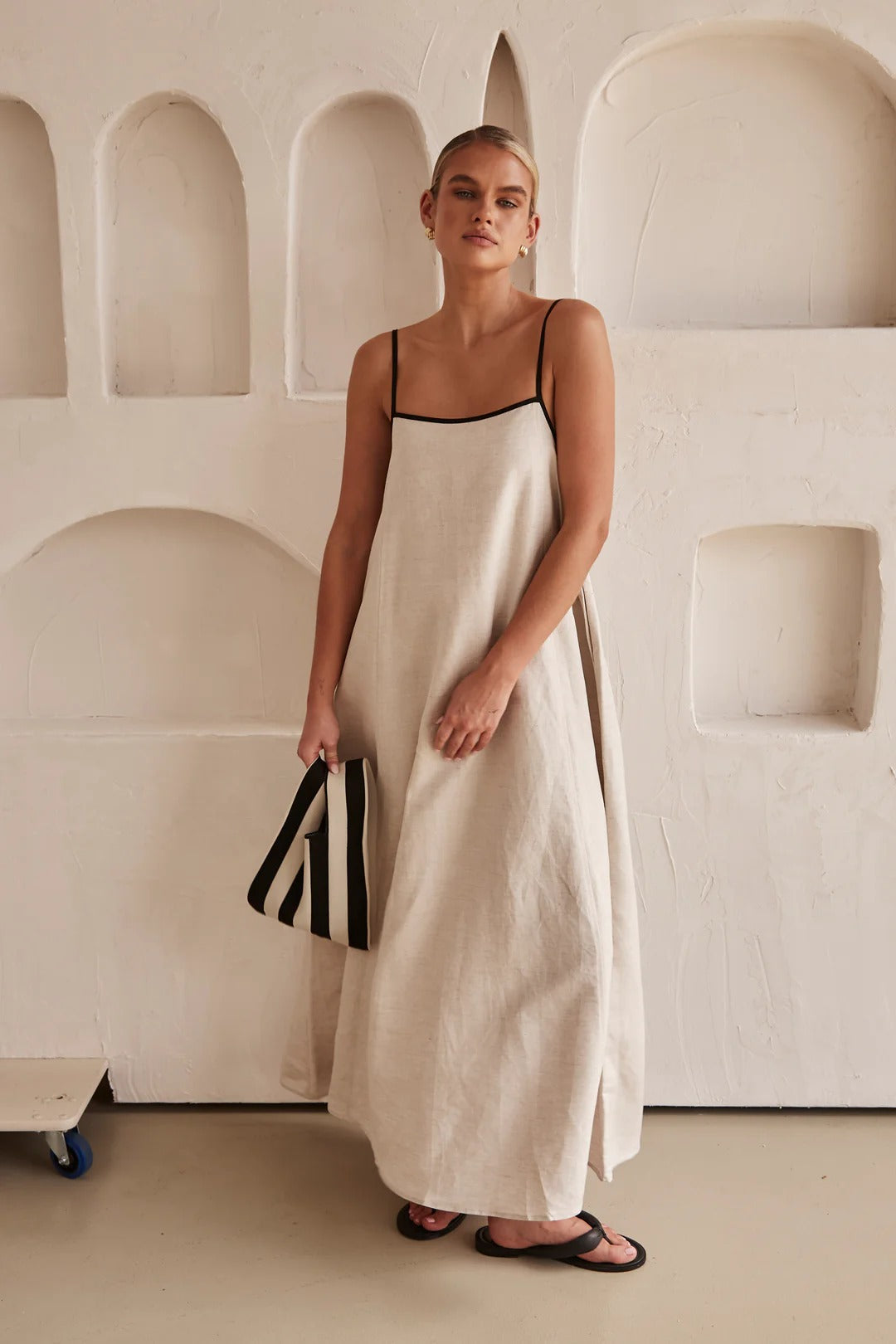 Dames Vloeiende Maxi Zomerjurk - Vivianne