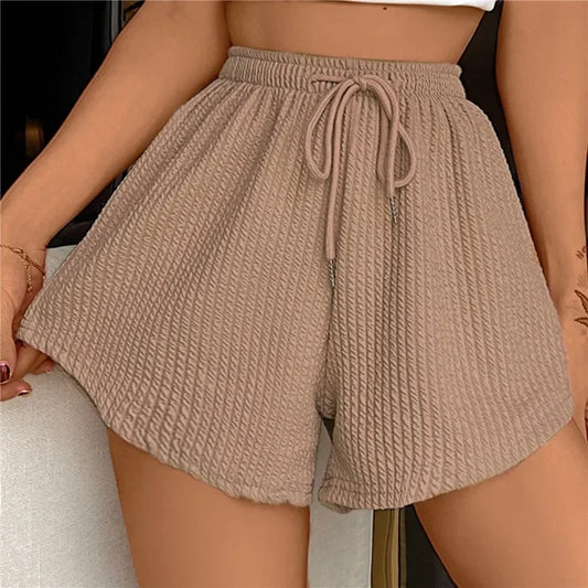 Dames Shorts Wijd Met Elastiek en Touwsluiting - StudioMarella