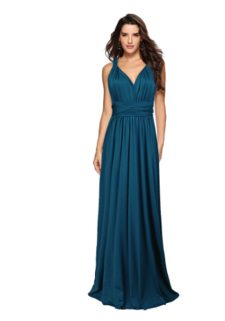 Dames Wrap Around Maxi Jurk voor Bruiloft - Fiete