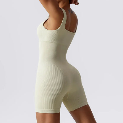 Yoga Jumpsuit Stretch voor Vrouw Met Lange Mouwen