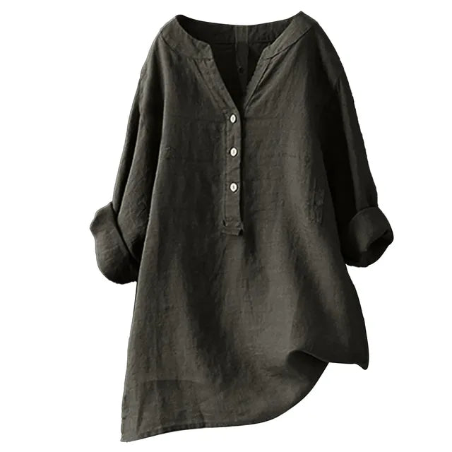 Vrouwelijke Oversized Blouse Zomerjurk StijlVintage Look