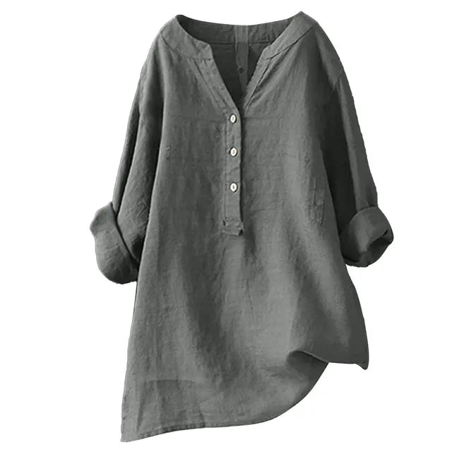 Vrouwelijke Oversized Blouse Zomerjurk StijlVintage Look