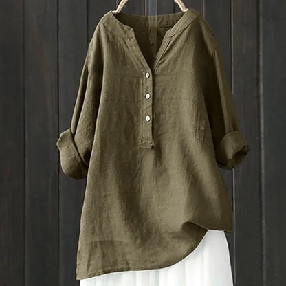 Vrouwelijke Oversized Blouse Zomerjurk StijlVintage Look - StudioMarella