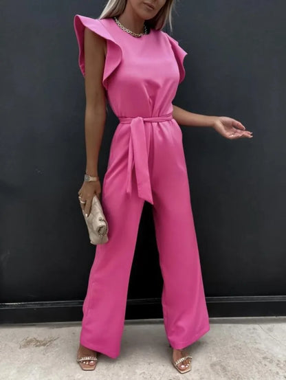 Zomerse Jumpsuit Hoge Taille Elegante Vrouwelijk Model