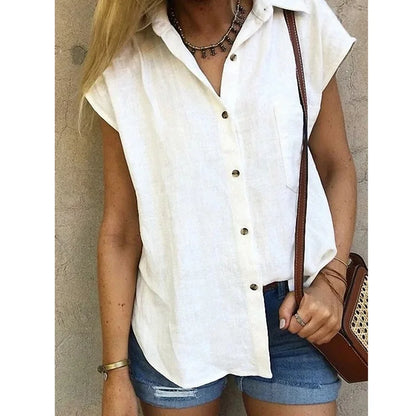 Zomer Shirt Vrouwelijk Elegant Boho Stijl