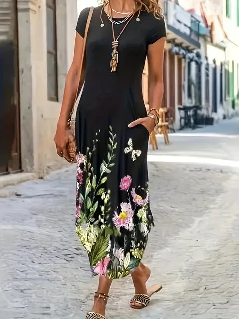Zakjurk Bedrukt Zomerse Mode Jurk Comfortabel - StudioMarella