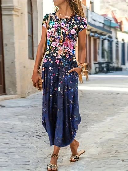 Zakjurk Bedrukt Zomerse Mode Jurk Comfortabel