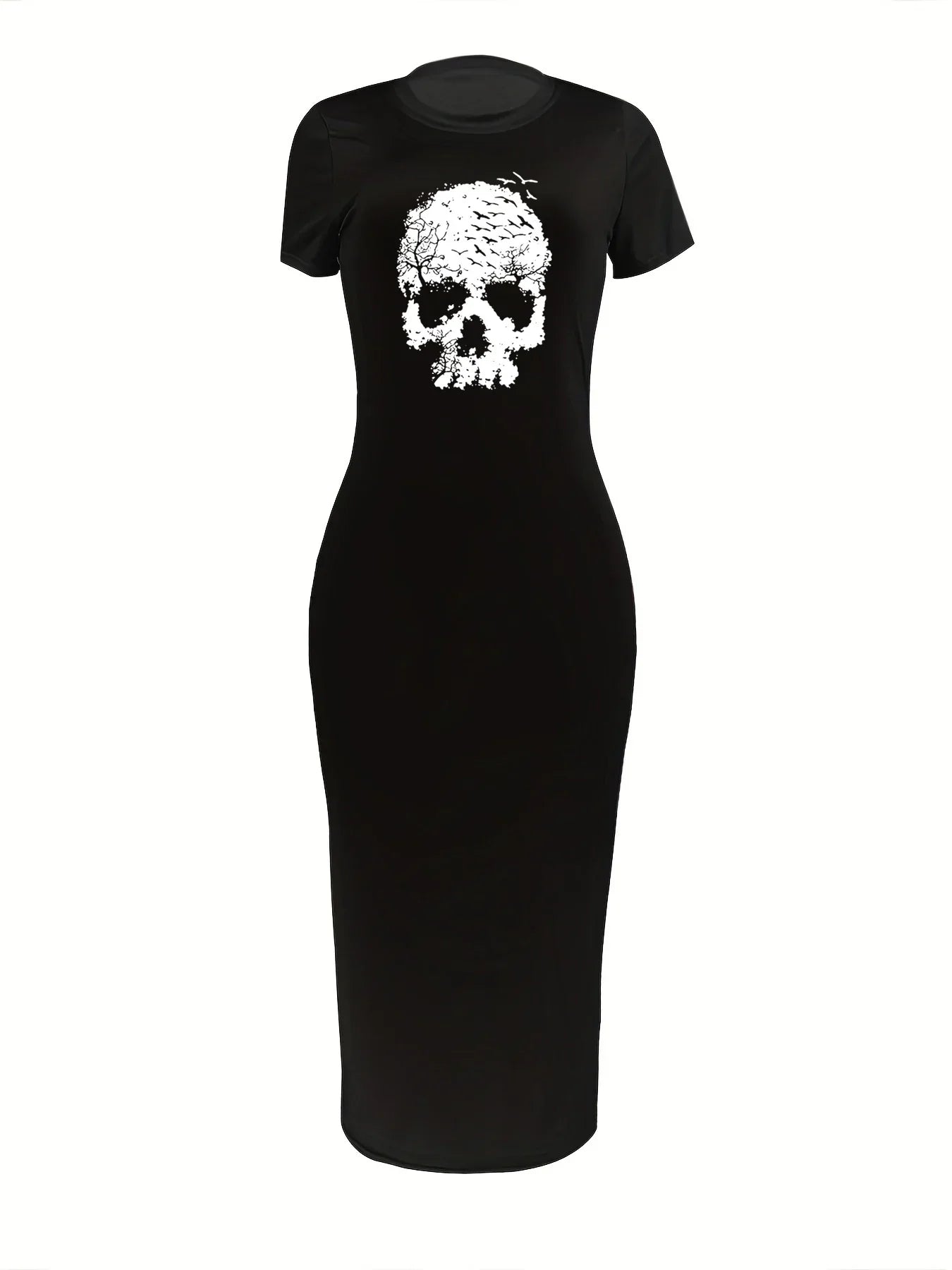 Zomerjurk Skull Print Vrouwelijk Trendy Model