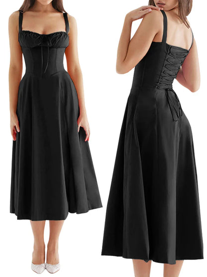 Zomerjurk Dames Retro Stijl Jurk
