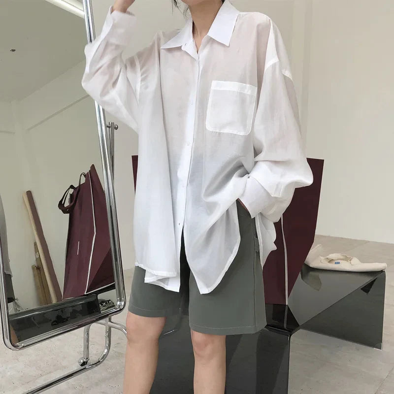 Lichte Zomerblouse voor Vrouw Vrij Gevoerde Mode