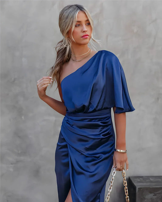 Dames Galajurk Elegante Midi Rokjurk Met Enkelmouw - StudioMarella